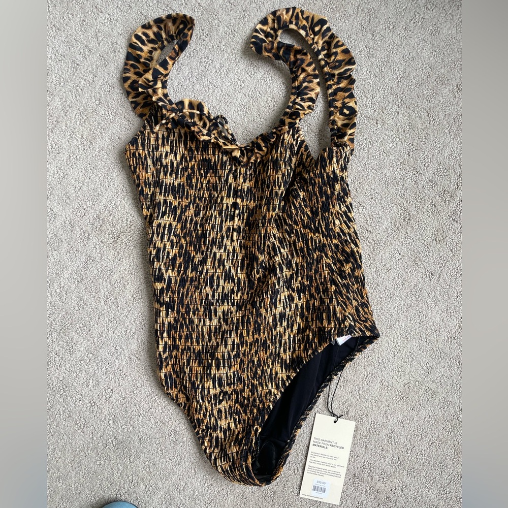 Damson Madder Cheyenne Shirred leopard swimsuit!! Brand NEW